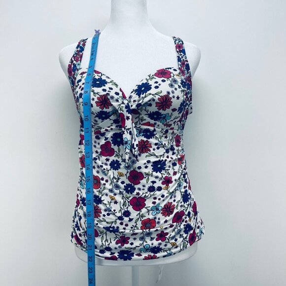 Liz Claiborne Floral Tankini Swimwear for Women Multicolor Size S - Picture 10 of 11